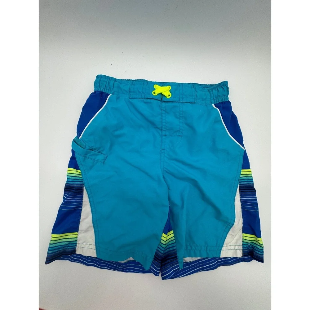 Lot of 4 Boys Swim Trunks‎ Size 6-7 Small Wonder Nation OP Mixed Brands
